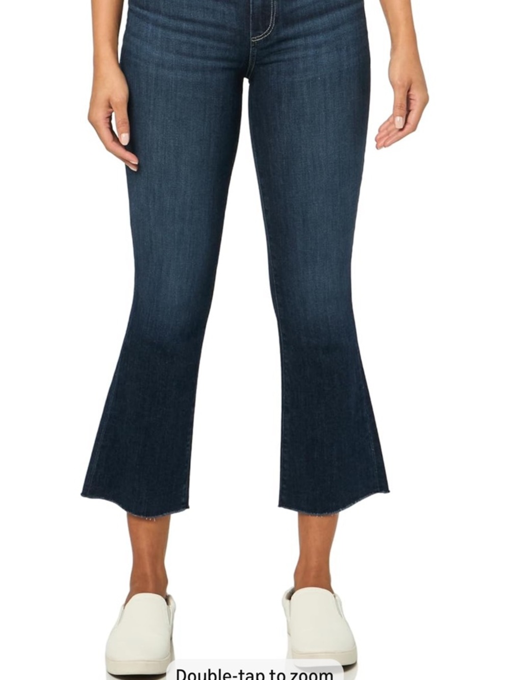 Paige Women's Colette Crop Flare Raw Hem Jeans